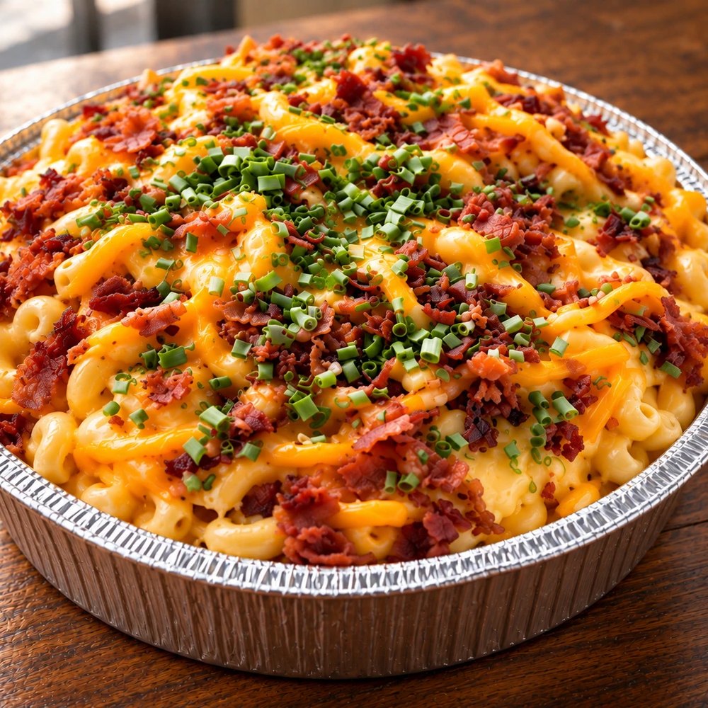The Original Loaded Mac — mac and cheese with real chopped bacon and chives